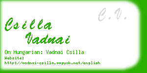 csilla vadnai business card